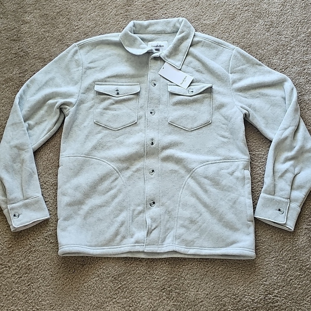 Goodfellow and Co Light Gray Shirt Jacket